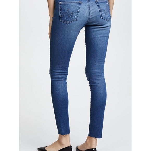 AG Raw Hem Legging Ankle Jeans - Picture 3 of 8